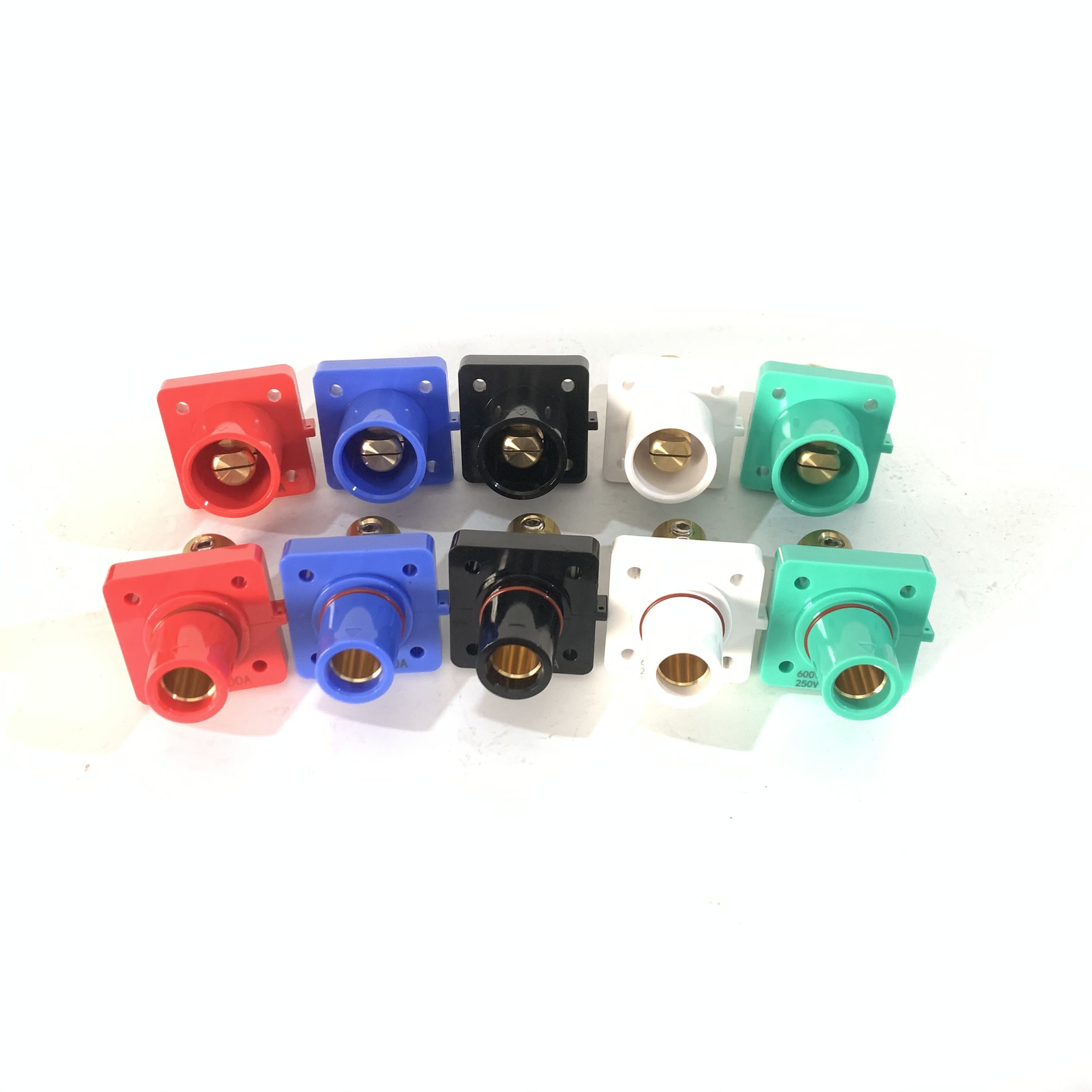 400 Amp Cam Lock Double Set Screw Male Chassis Receptacle - Image 3